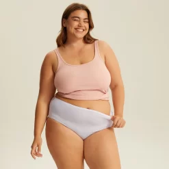 Culotte Très Haute One Size Star White JUST ONE COTON -Élégance Lingerie Promos Boutique BL04601 016 WEB 3