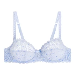 Soutien-gorge Emboîtant Avec Armatures Bleu Tendre AMELIA