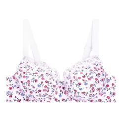Soutien-gorge Emboîtant Avec Armatures Blanc Emily Coton