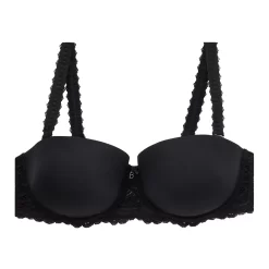 Soutien-gorge Bandeau Avec Armatures Black Pampelune