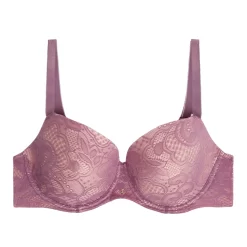 Élégance Lingerie Promos Boutique 3 Soutien-gorge Coques Avec Armatures Mauve AMALFI